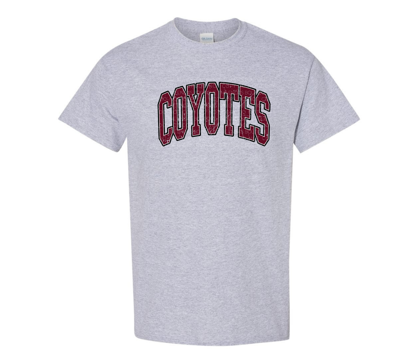Varsity Distressed Coyotes T-Shirt