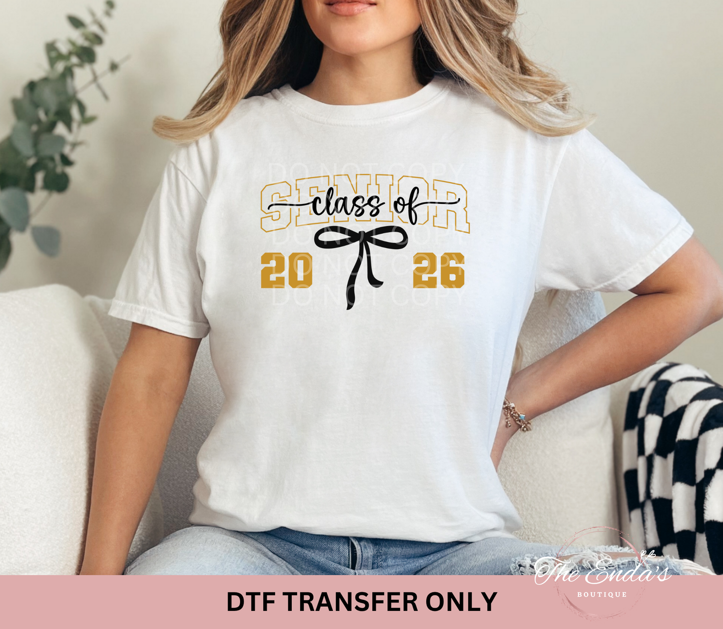 Senior Class Of 2026 Coquette DTF Transfer