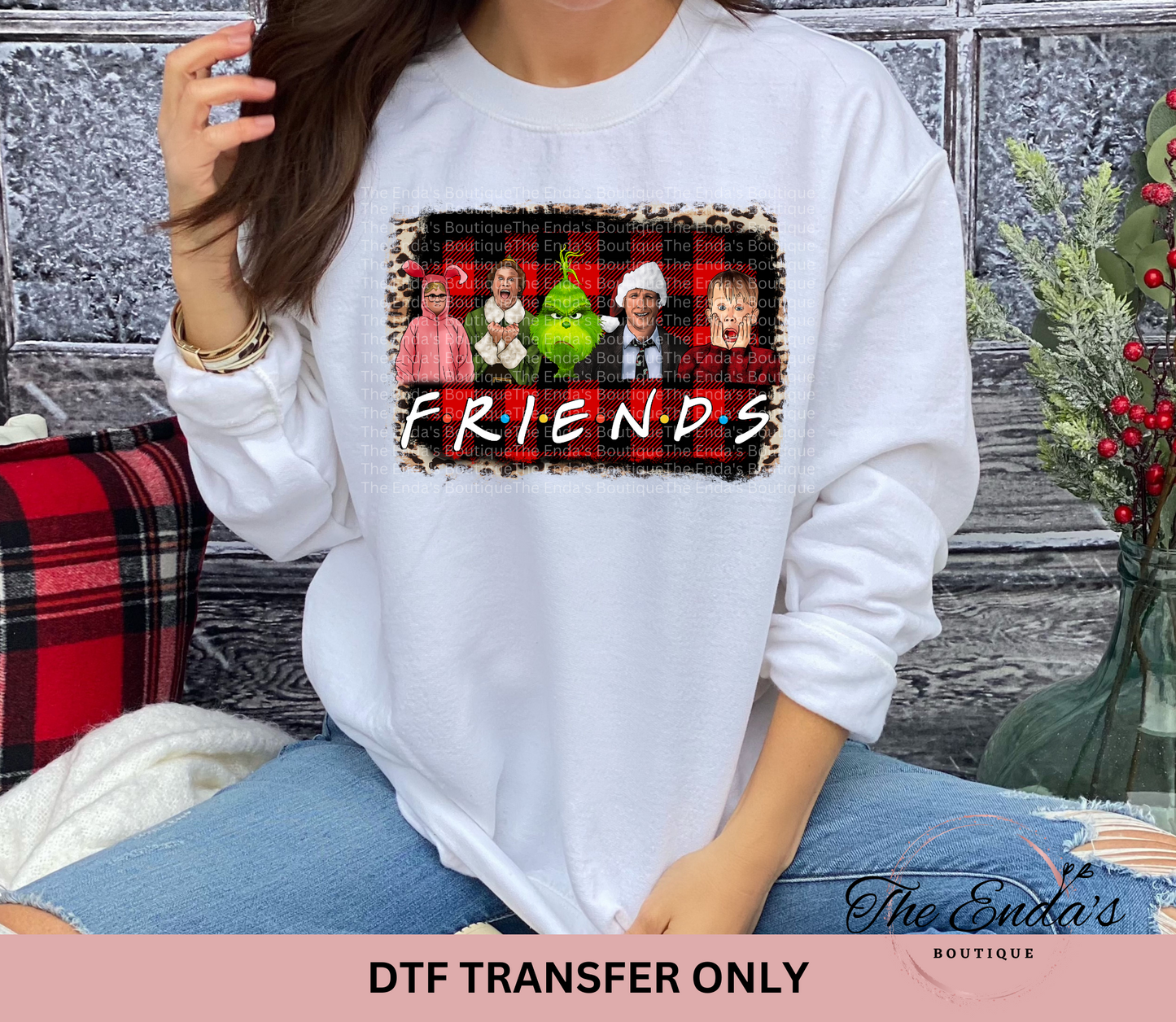 Christmas Friends DTF Transfer