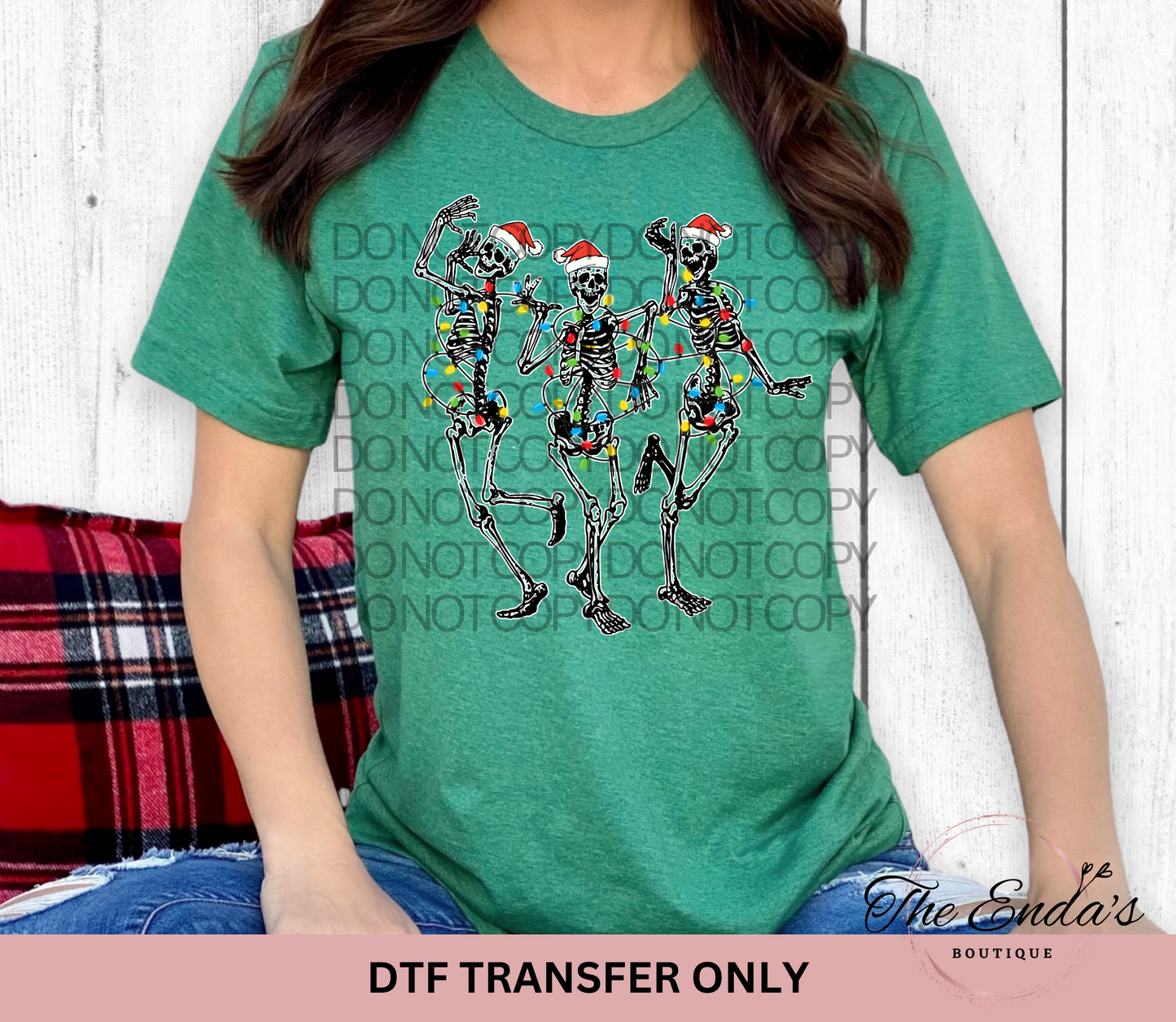Christmas Dancing Skellies DTF Transfer