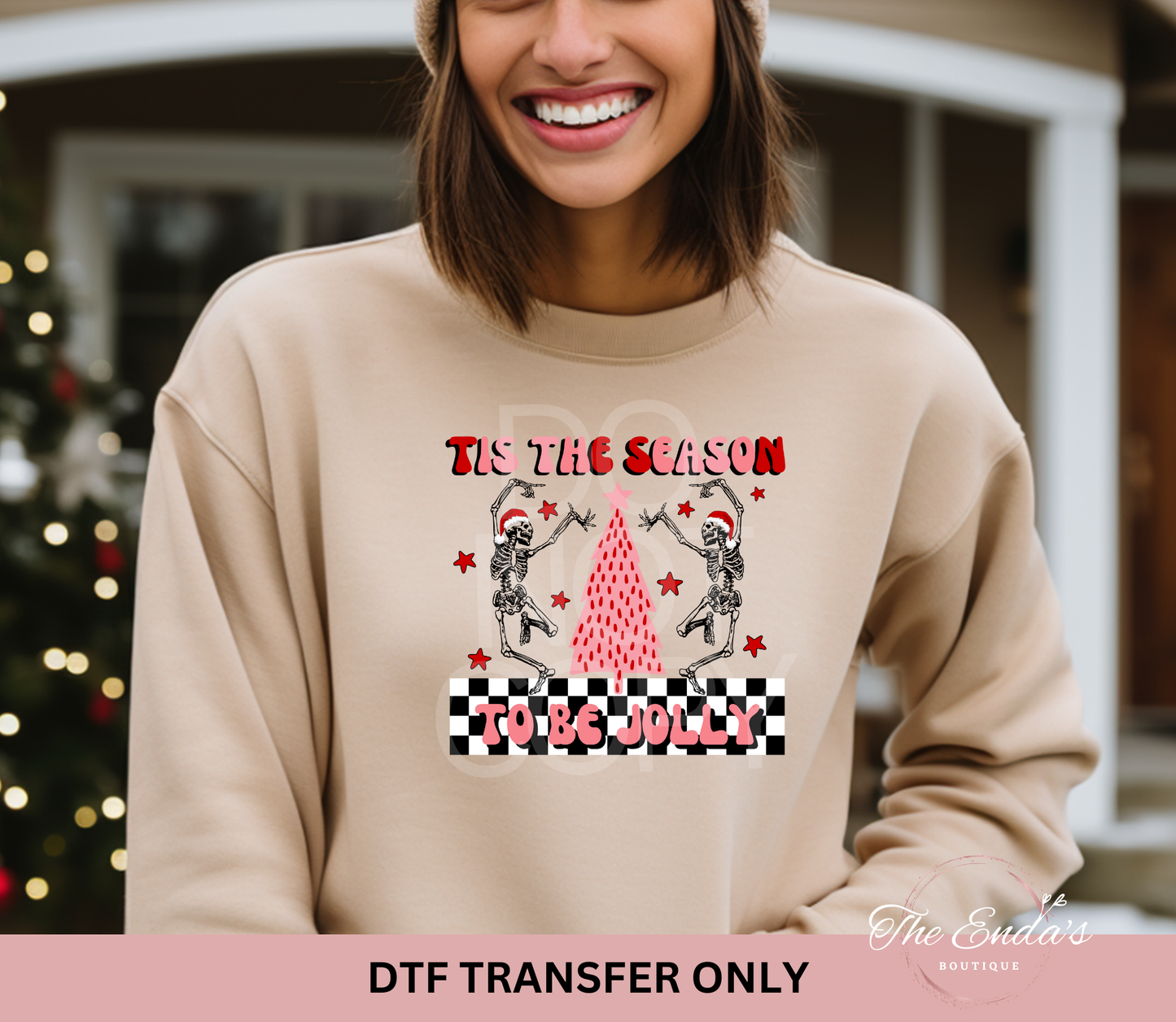 Tis The Season To Be Jolly DTF Transfer