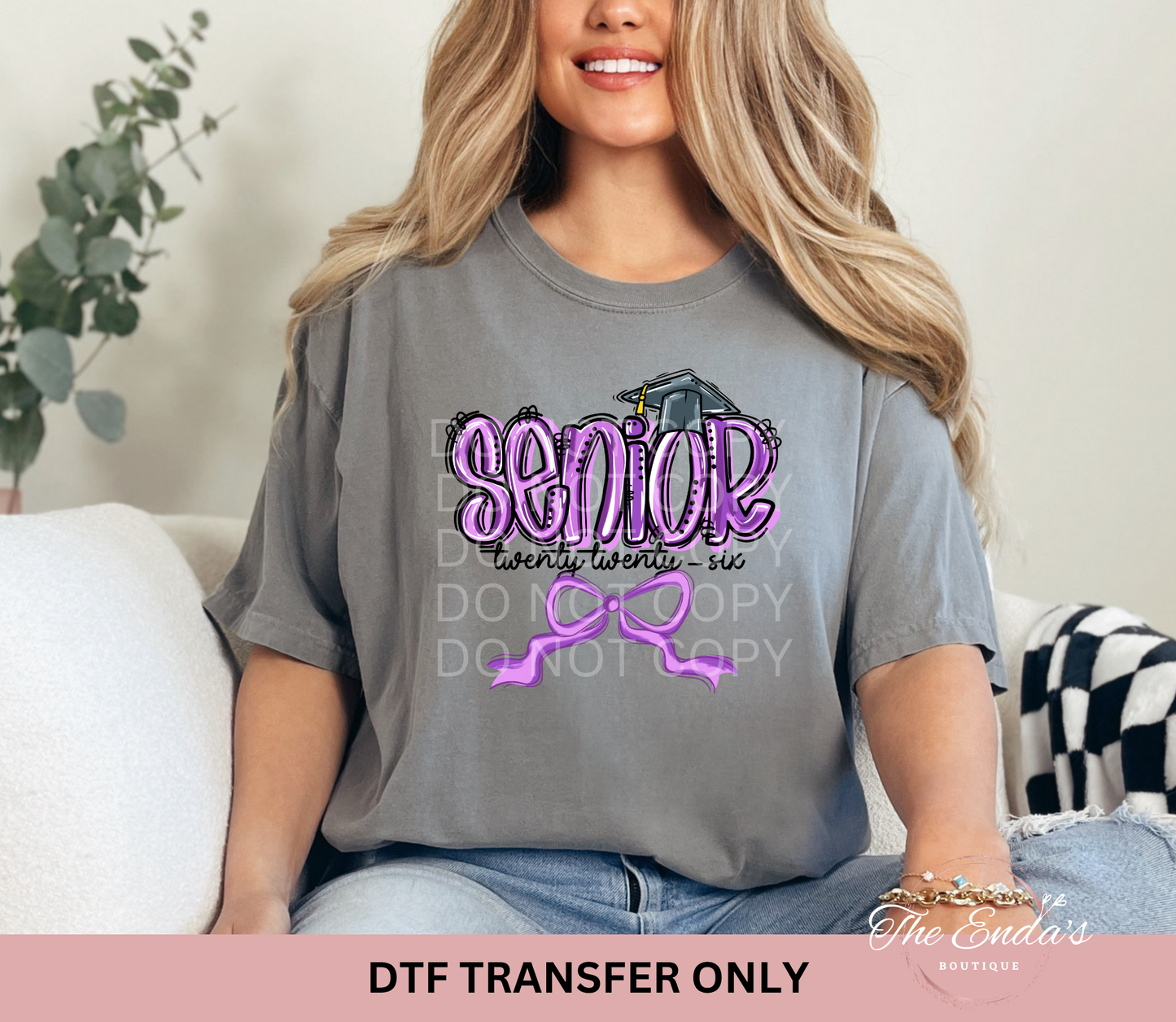 Brushstroke Senior 2026 Coquette *AVAILABLE IN MULTIPLE COLORS*