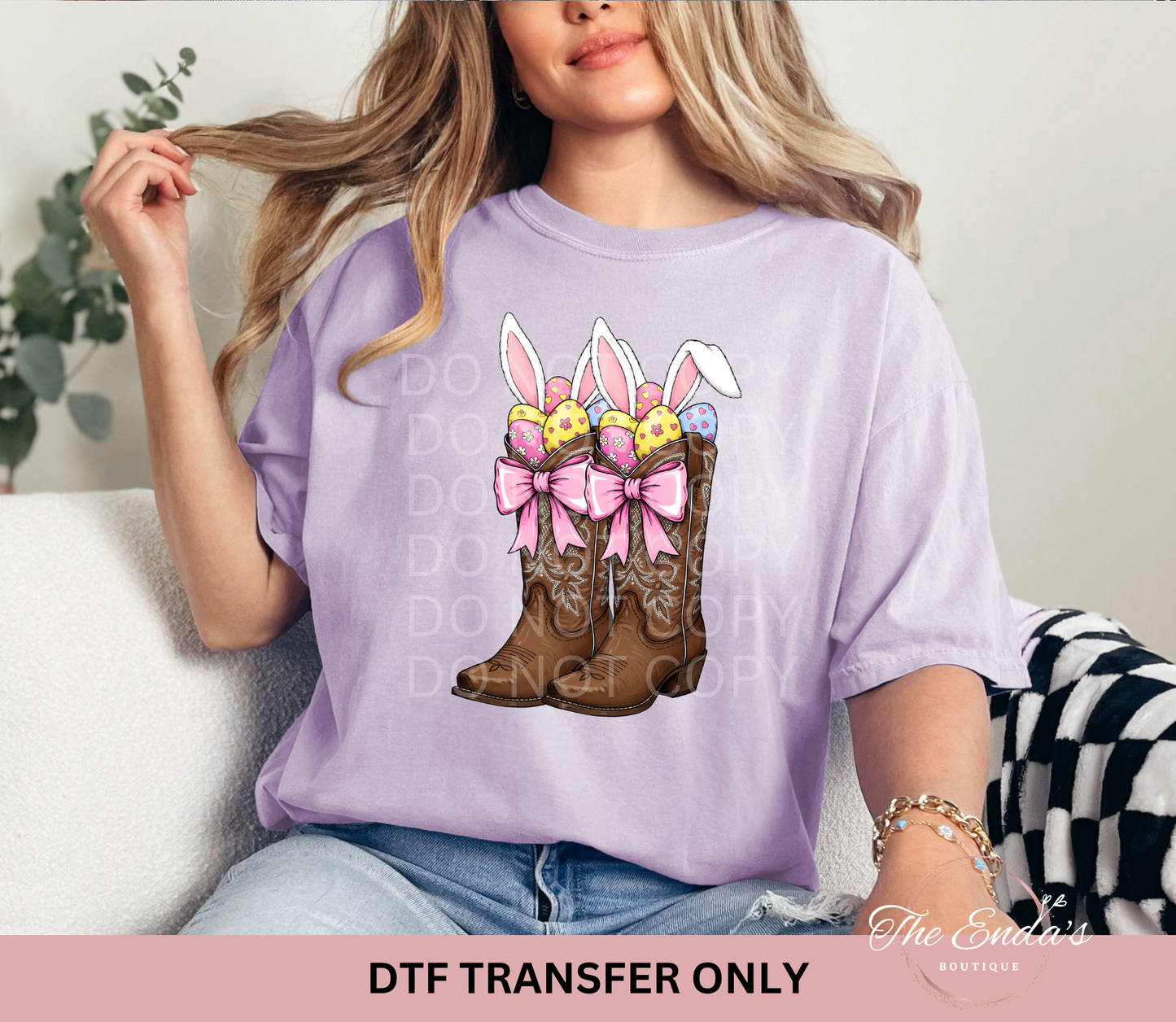 Easter Boots DTFTransfer