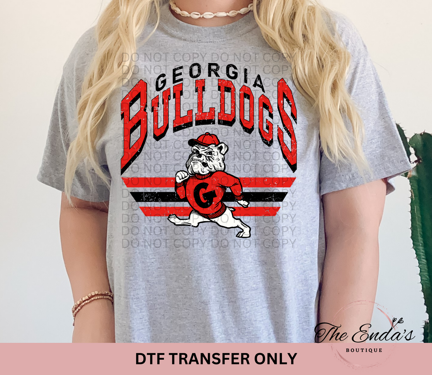 Retro GA Bulldogs DTF Transfer