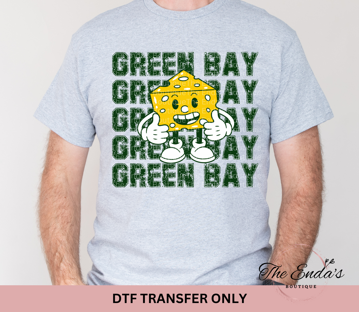 Green Bay Cheese Guy DTF Transfer
