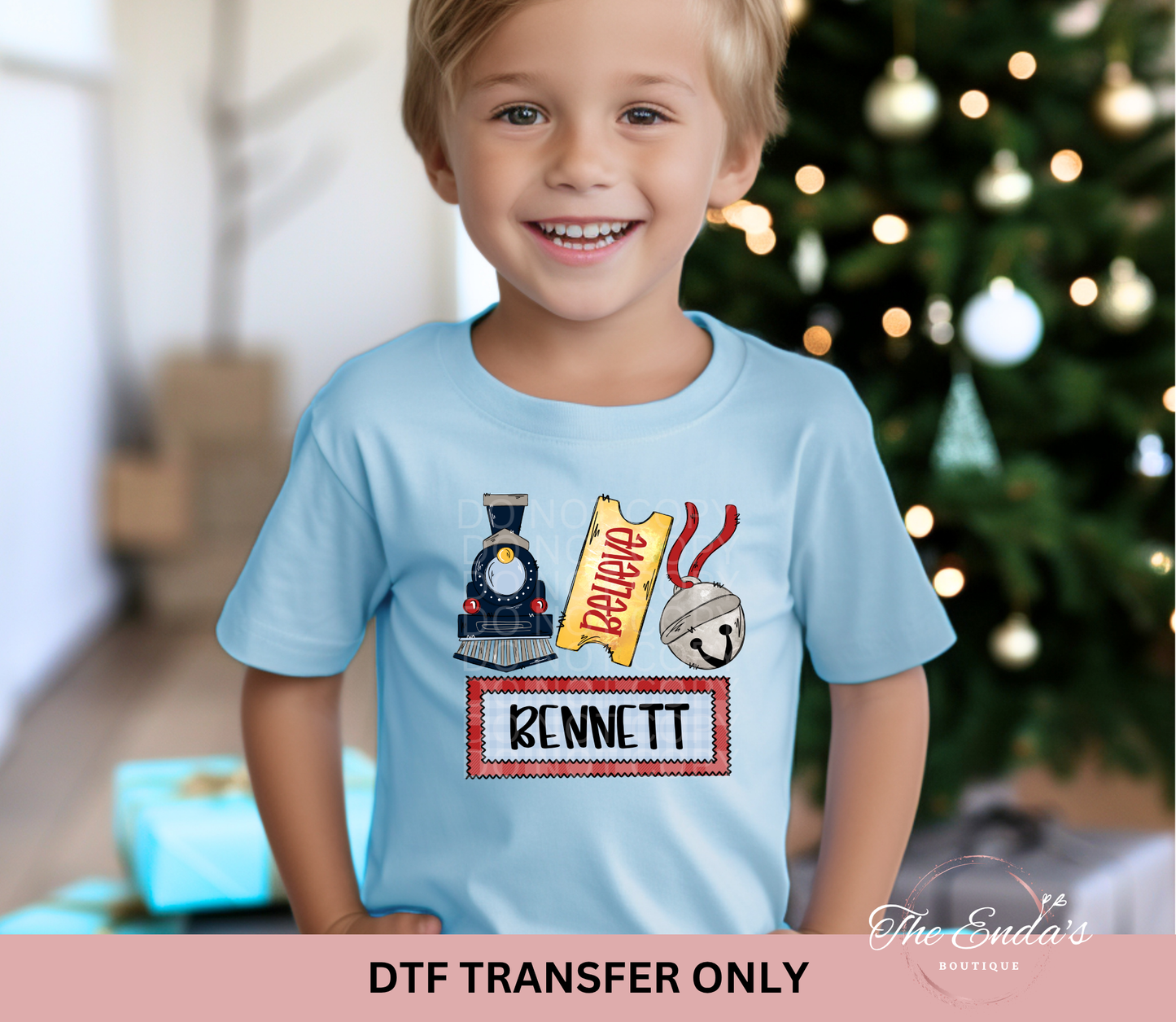 Personalized Polar Express DTF Transfer