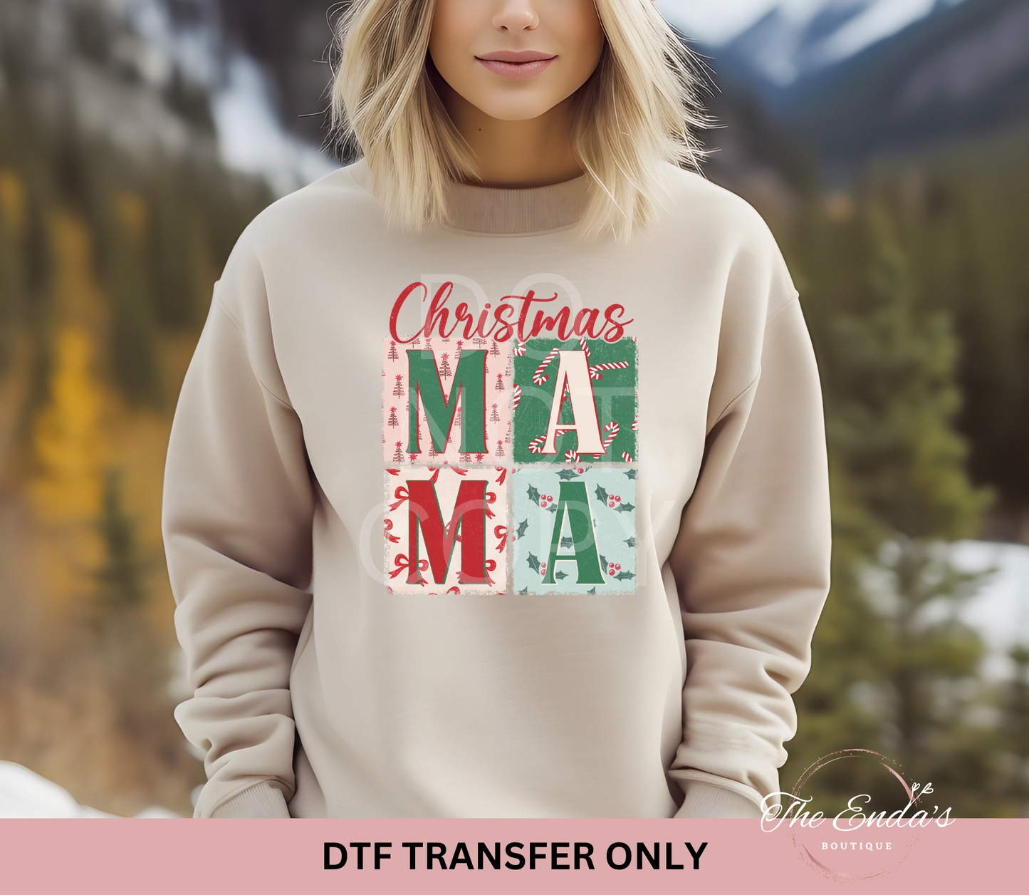 Christmas Mama DTF Transfer