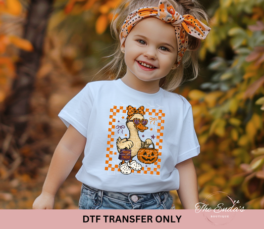 Halloween Girl Goose DTF Transfer