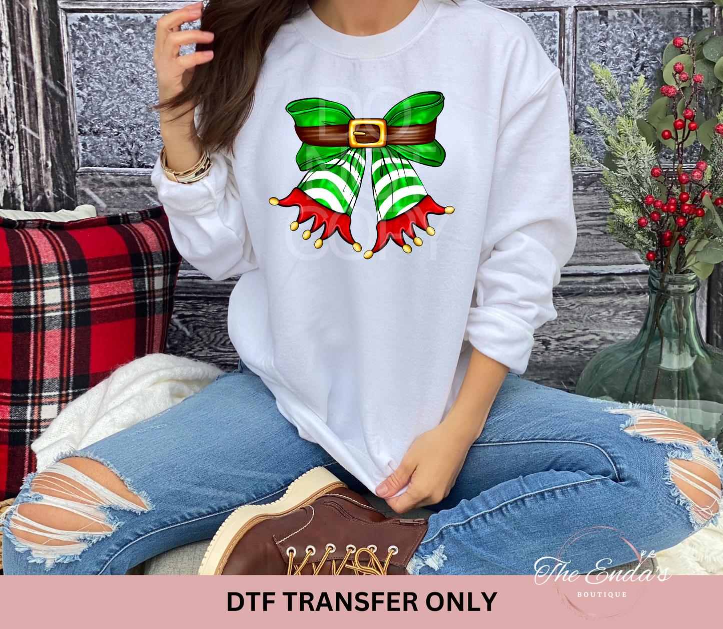 Elf Bow DTF Transfer