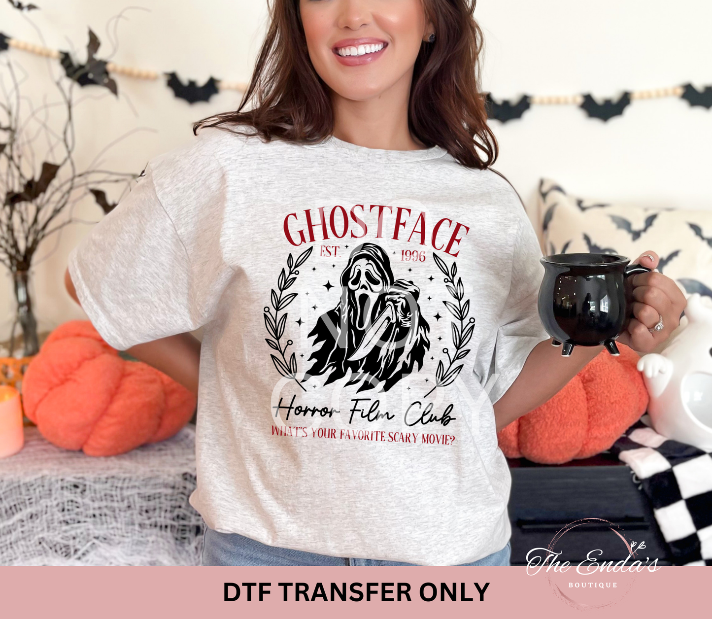 Ghostface Horror Film Club DTF Transfer