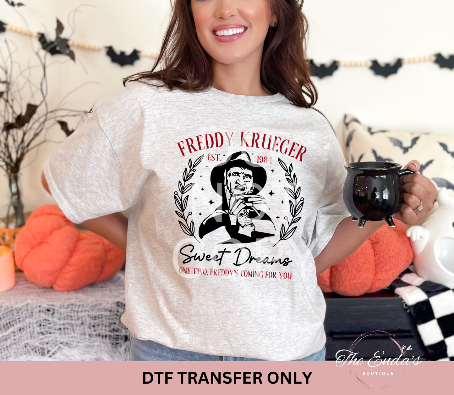 Krueger Sweet Dreams DTF Transfer