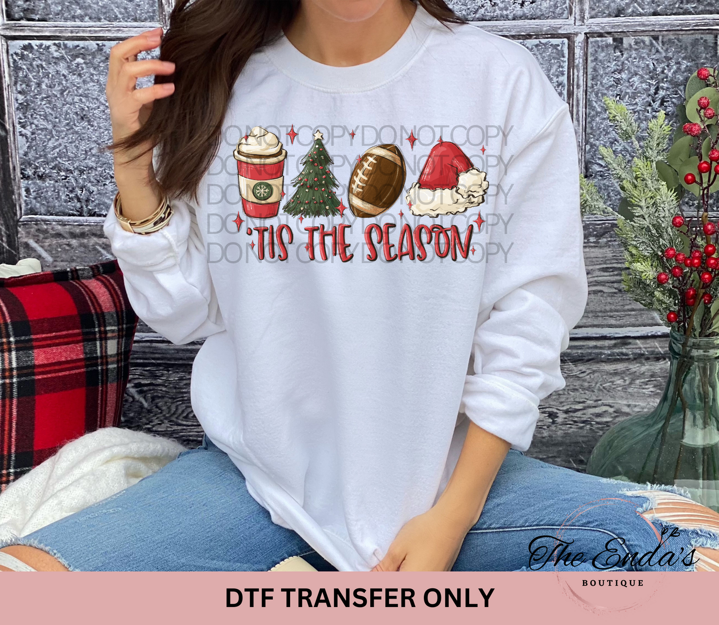 Christmas Tis The Season DTF Transfer