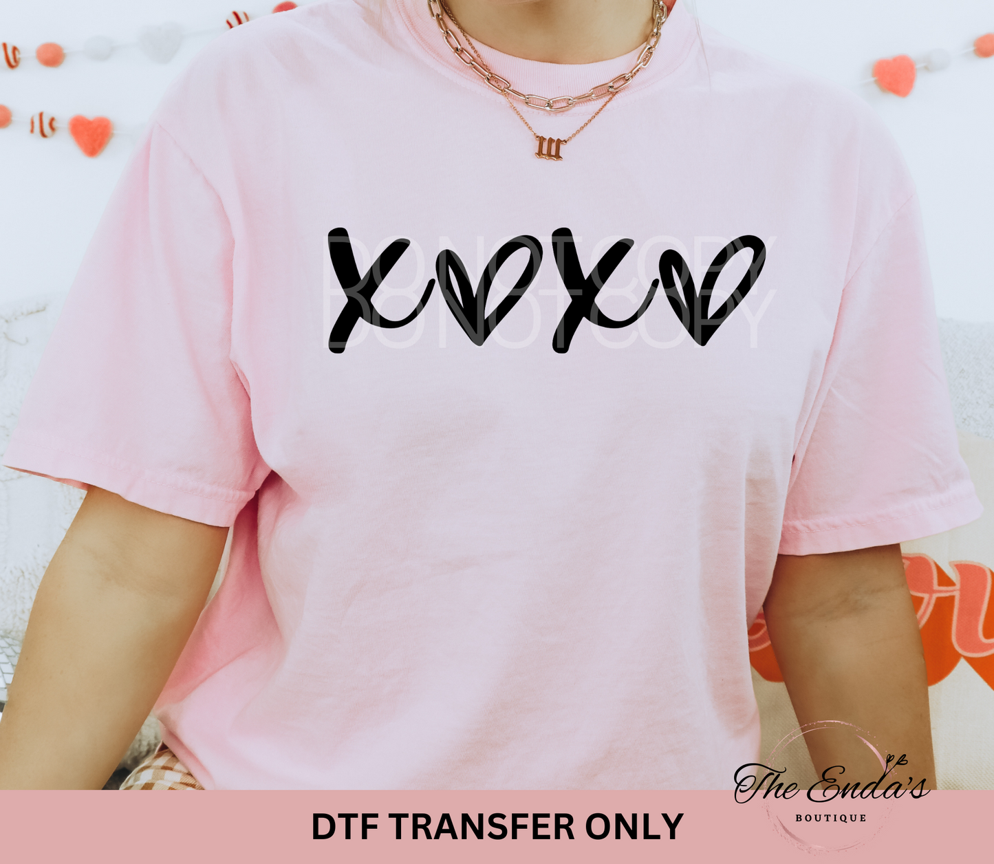 Heart XOXO DTF Transfer