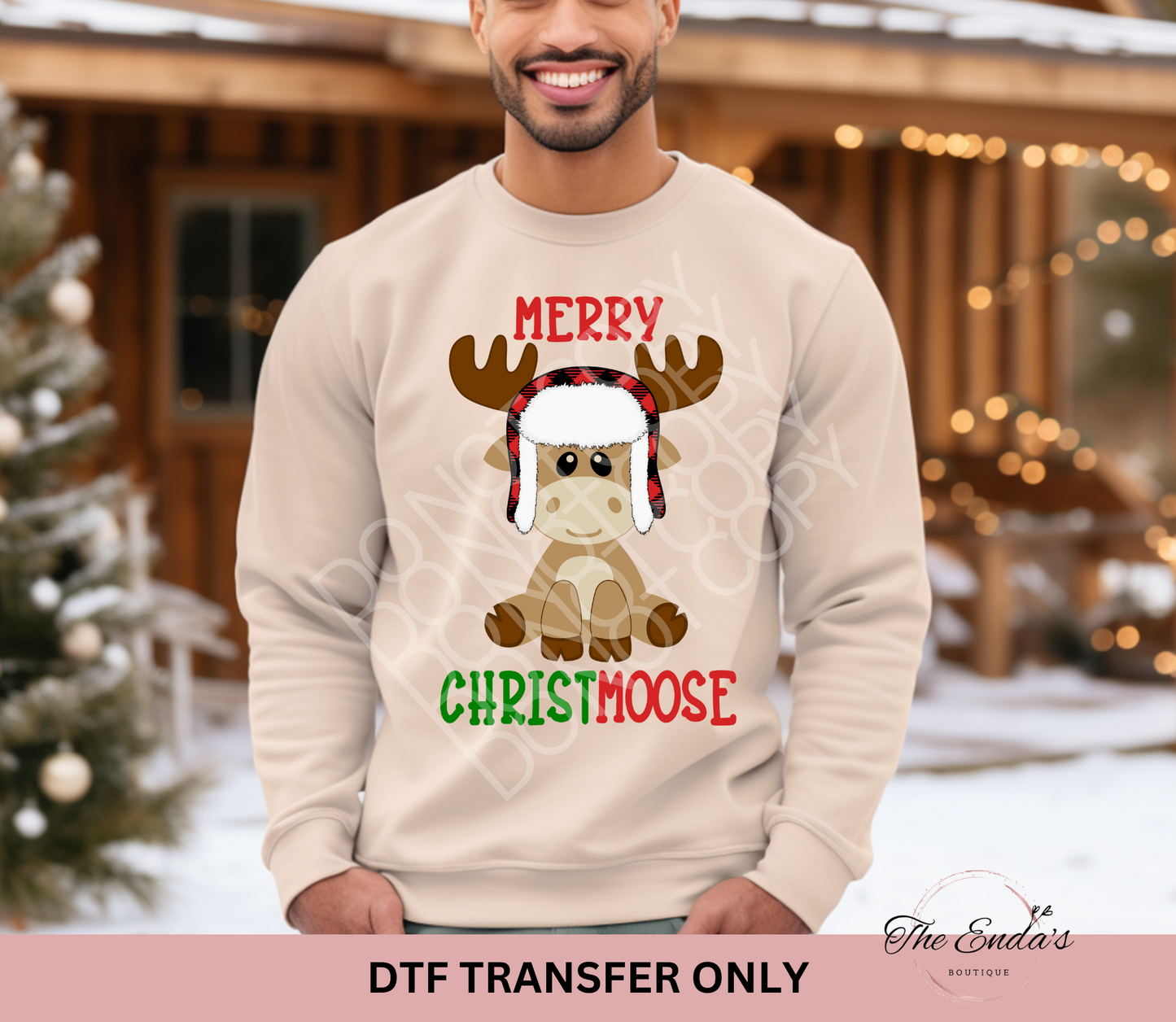Merry Christmoose DTF Transfer