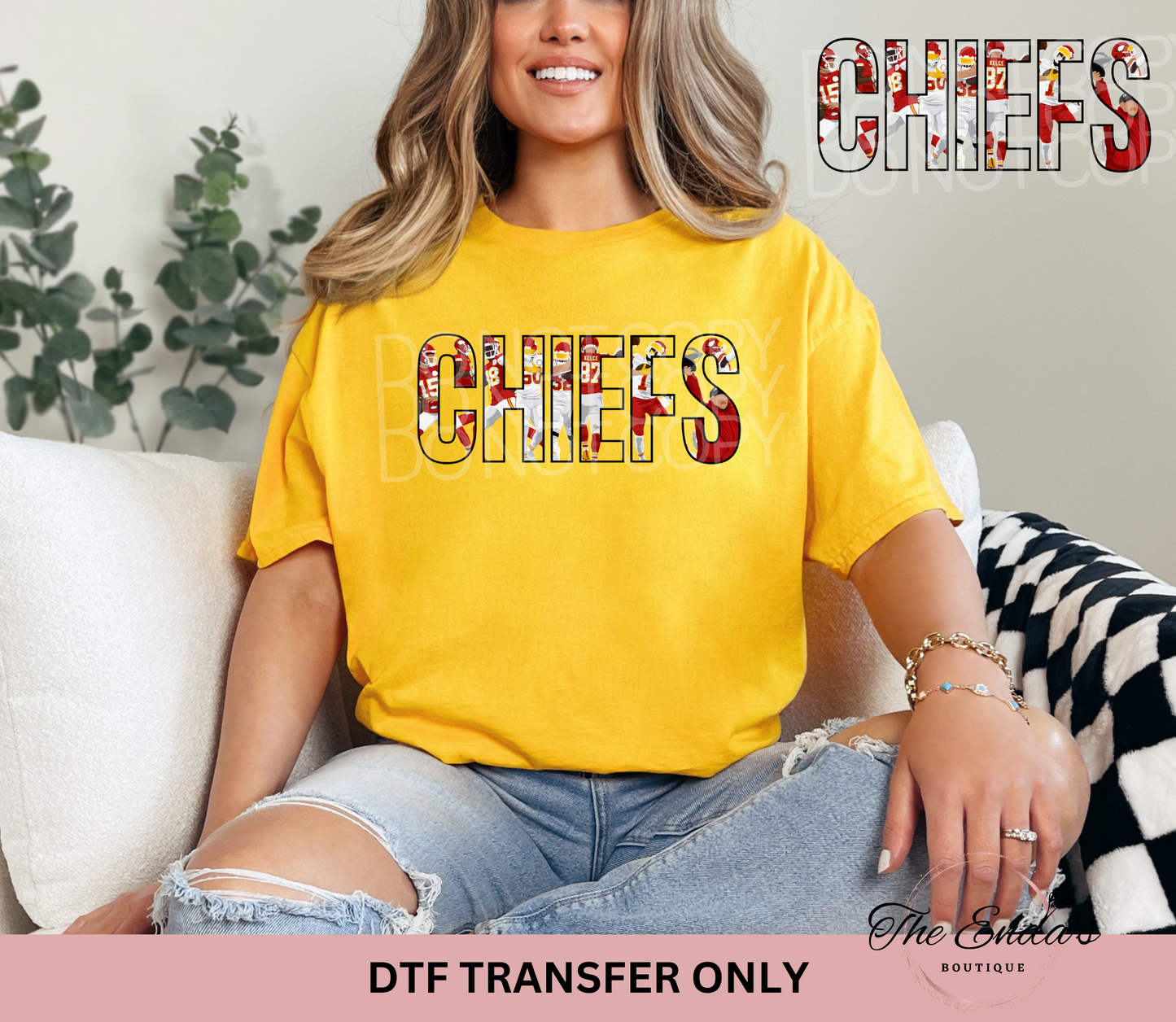 Transparent Chiefs Players DTF Transfer
