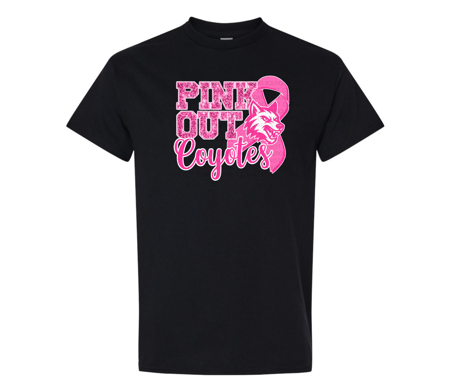 Pink Out Breast Cancer Awareness Coyotes T-Shirt