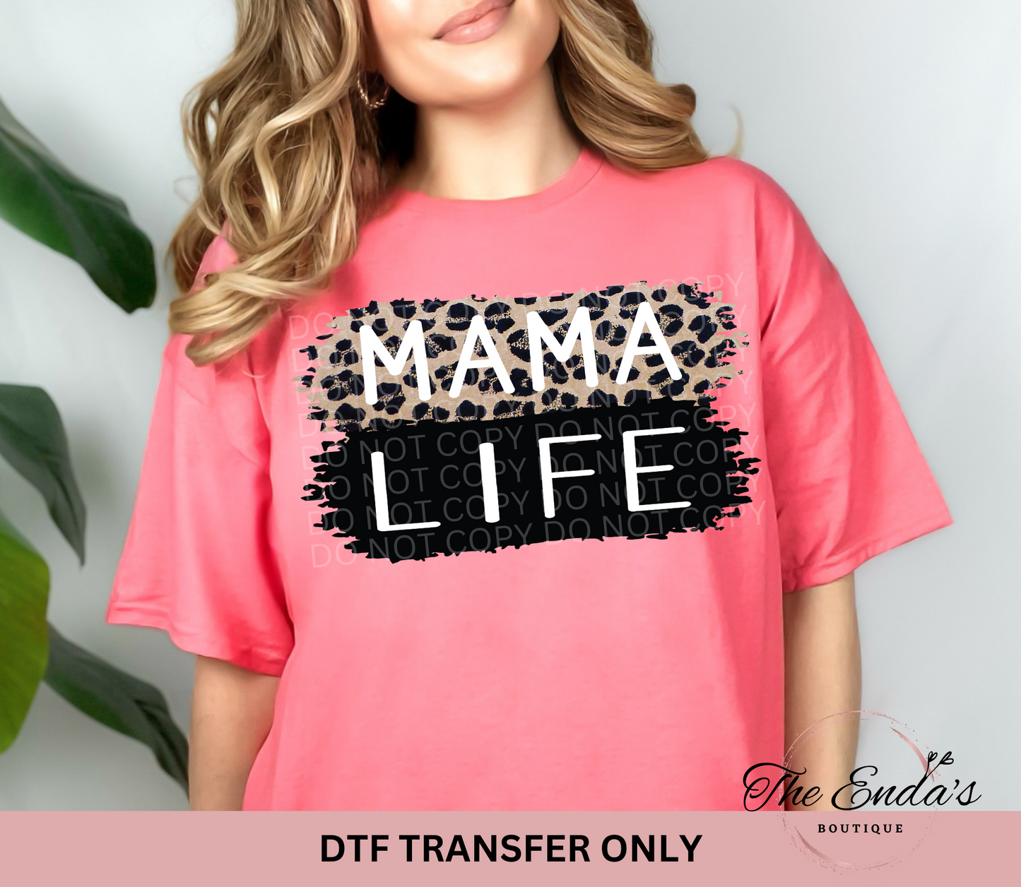 Cheetah Mama Life DTF Transfer