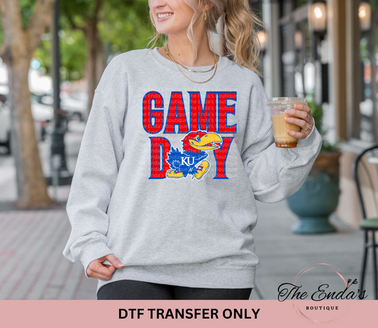 KS Jayhawks Game Day DTF Transfer