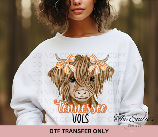 TN Highland Cow DTF Transfer