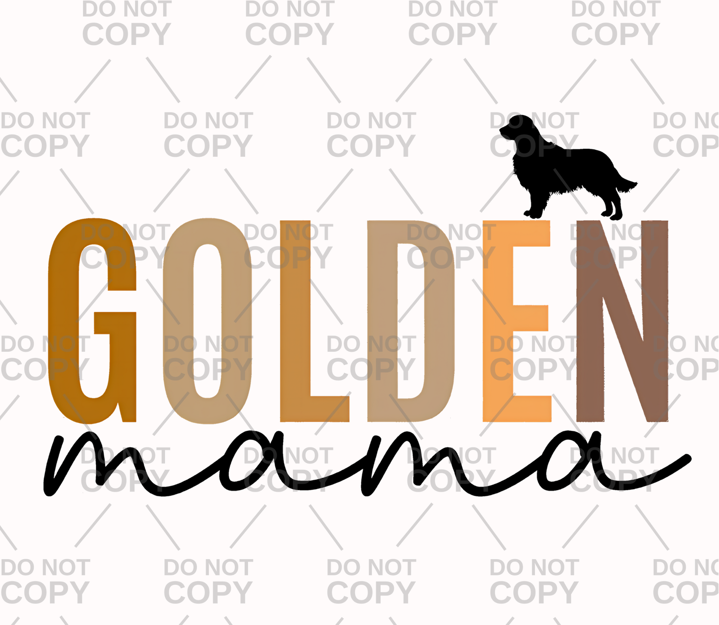 Golden Mama DTF Transfer