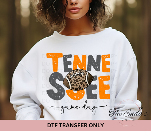 TN Game Day Leopard DTF Transfer