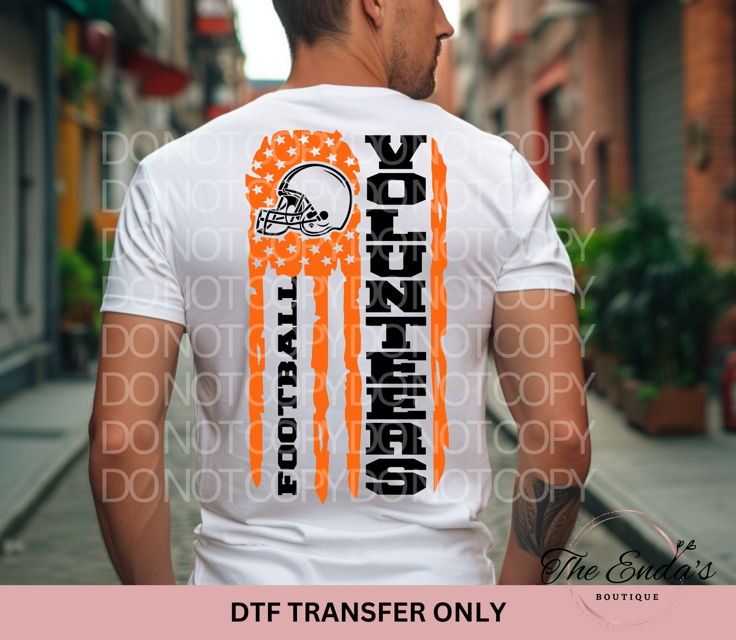 Volunteers Flag DTF Transfer **AVAILABLE IN FULL COLOR AND BLACK**