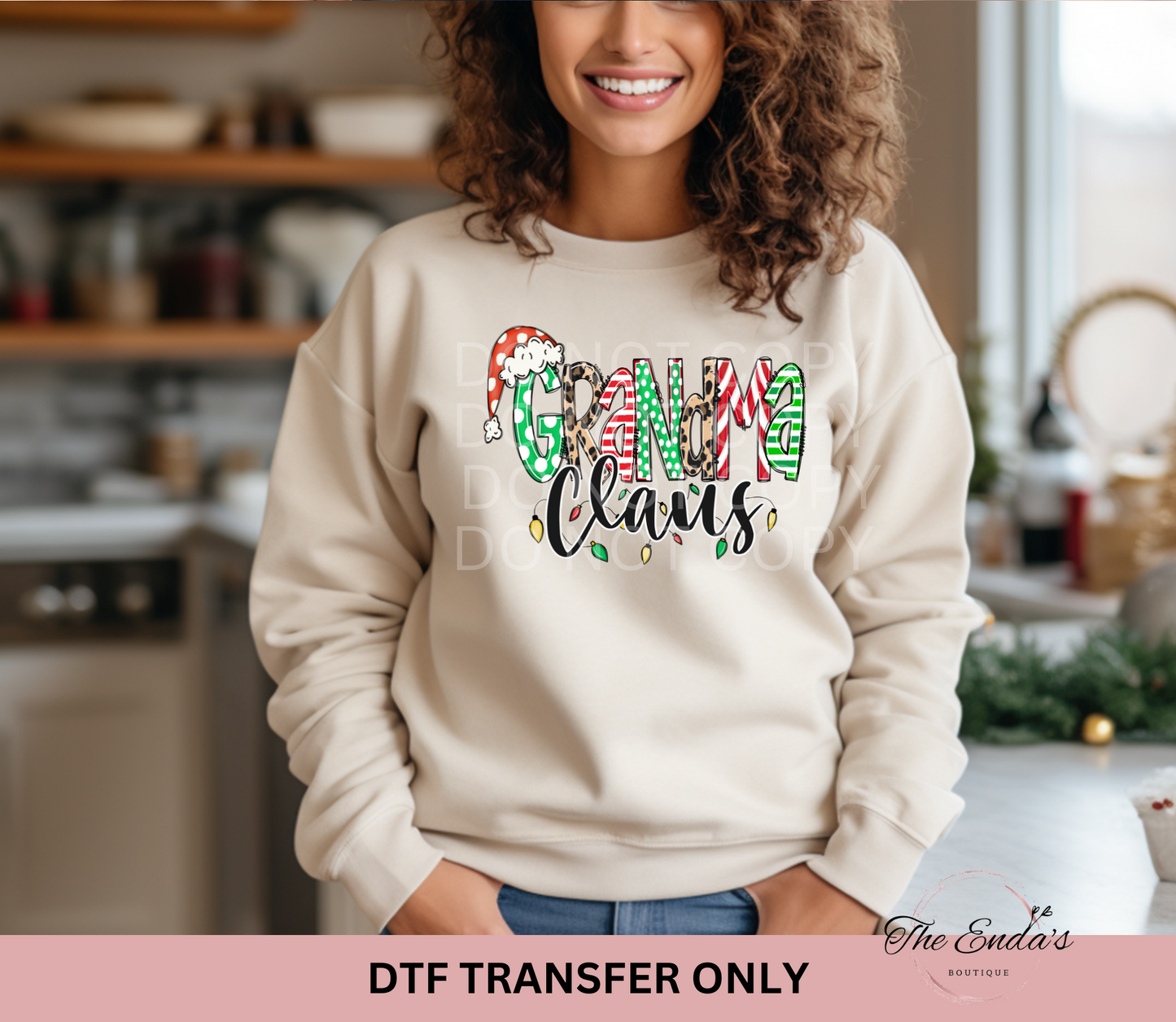 Grandma Claus DTF Transfer