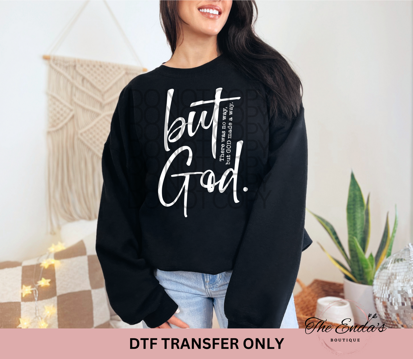 But God DTF Transfer