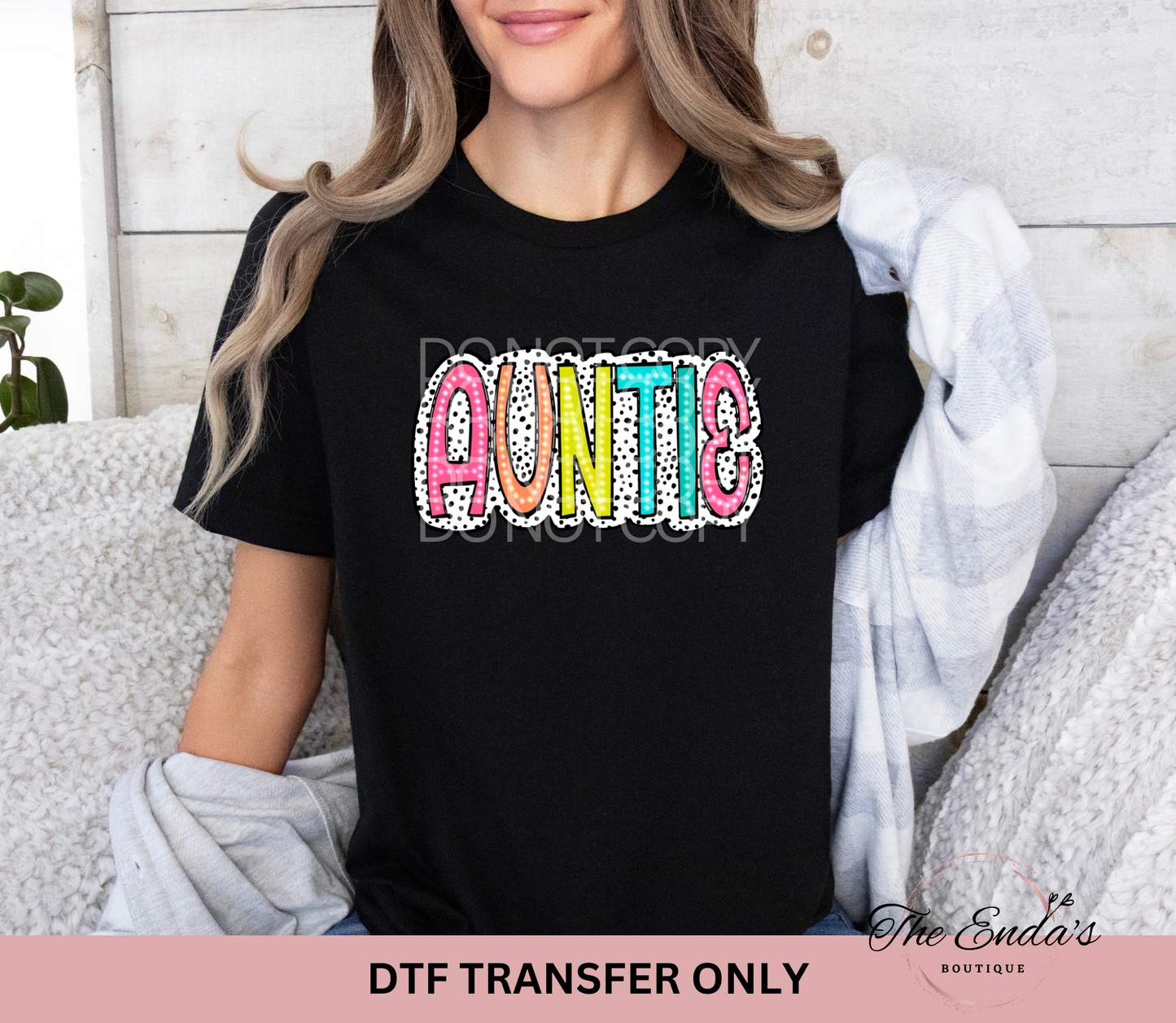 Auntie Dalmatian Dots DTF Transfer