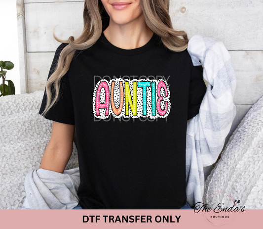 Auntie Dalmatian Dots DTF Transfer