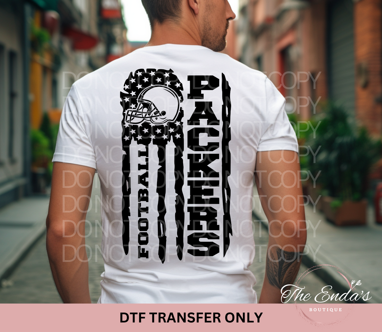 Packers Flag DTF Transfer **AVAILABLE IN FULL COLOR AND BLACK**