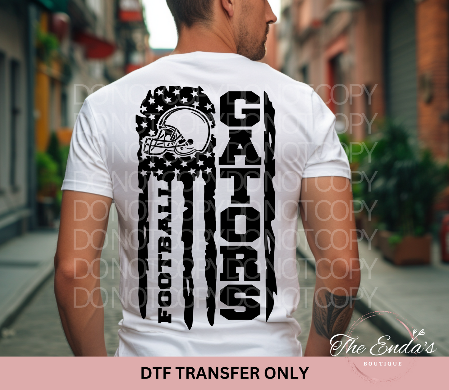 Gators Flag DTF Transfer **AVAILABLE IN FULL COLOR AND BLACK**