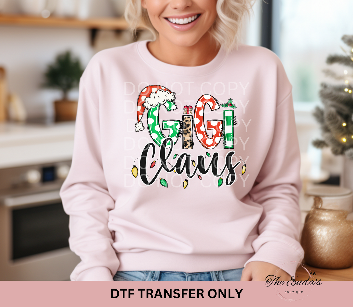 Gigi Claus DTF Transfer