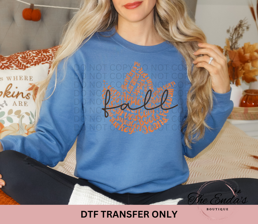 Fall Trendy Leaf DTF Transfer