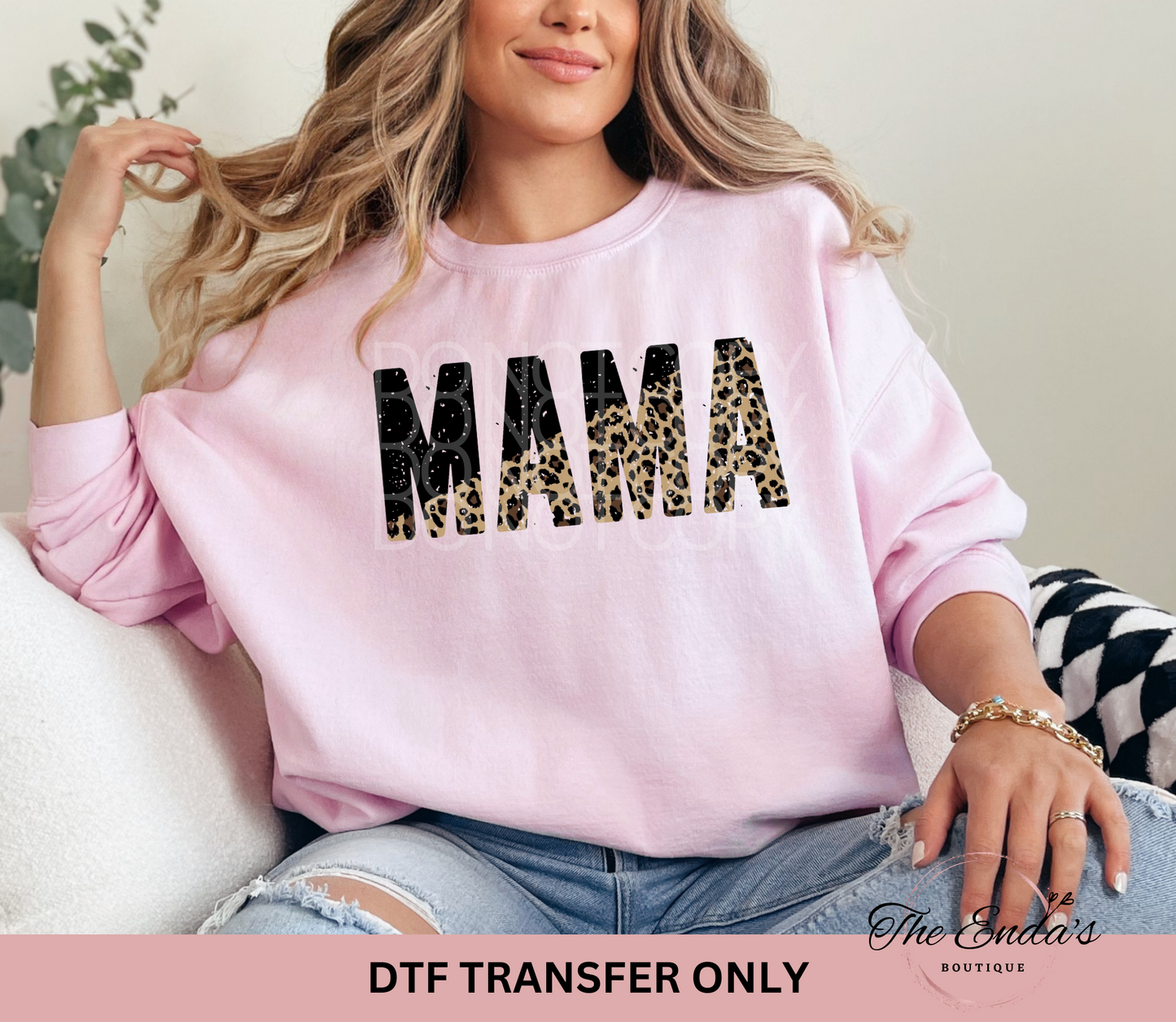 Mama Cheetah DTF Transfer