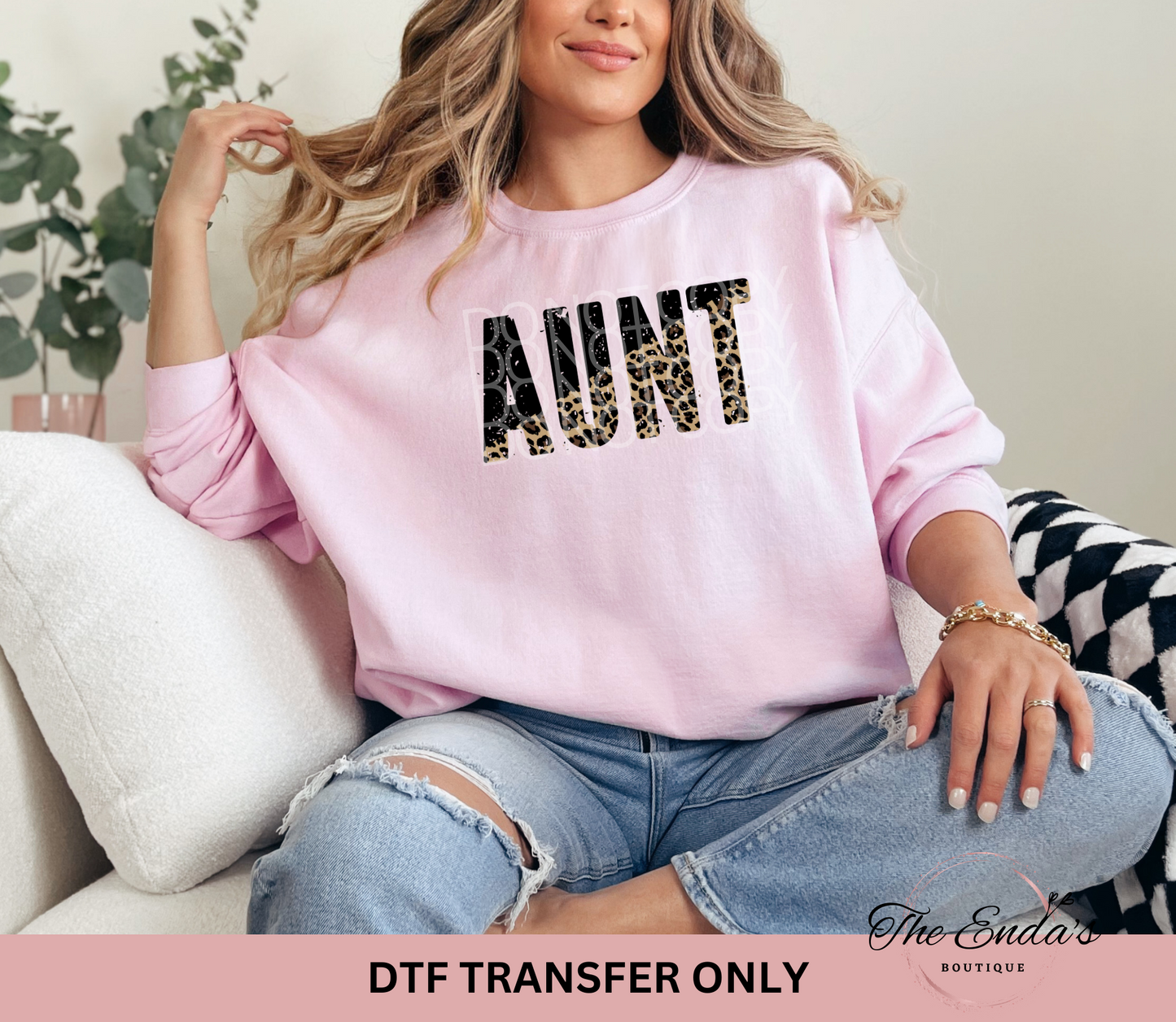 Aunt Cheetah DTF Transfer