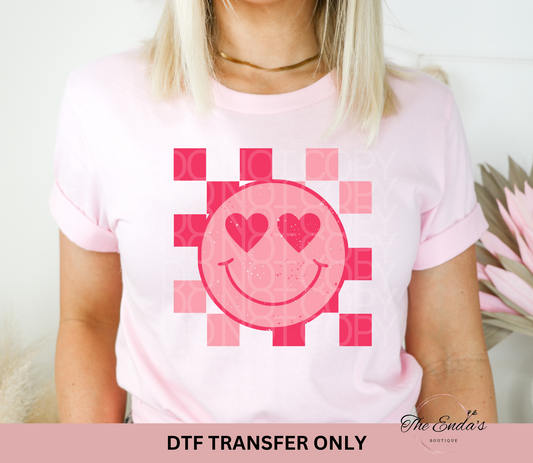 Valentines Day Retro Smile DTF Transfer