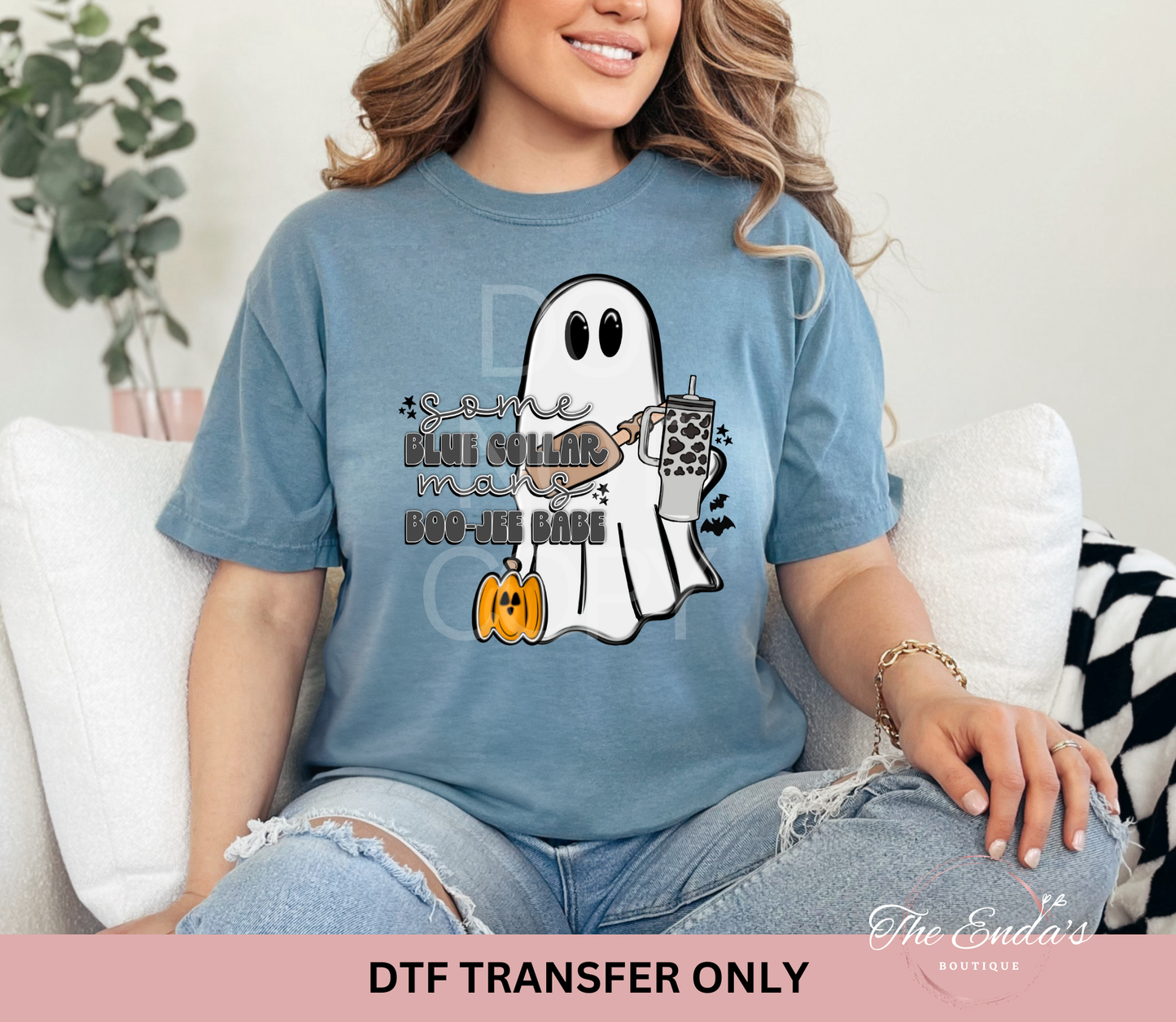 Some Blue Collar Mans Boo-Jee Babe DTF Transfer