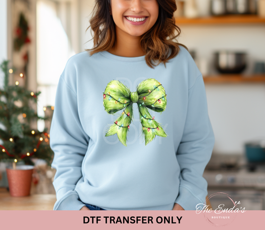 Green Man Bow DTF Transfer