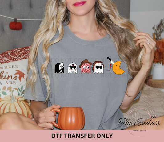 Horror Character Pacman DTF Transfer