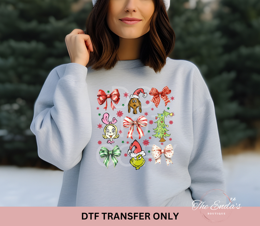 Green Man Coquette DTF Transfer