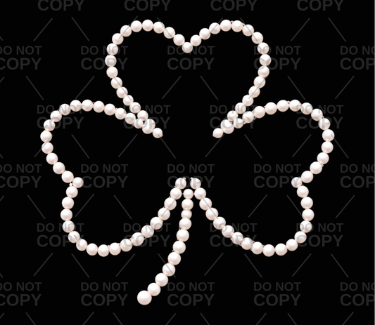 Pearl Shamrock DTF Transfer