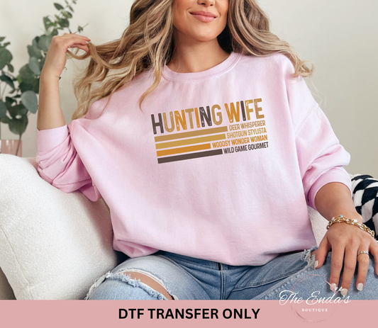 Hunting Wife DTF Transfer