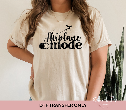 Airplane Mode DTF Transfer