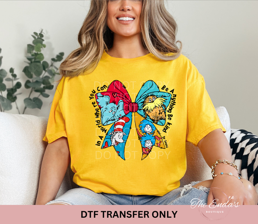 Dr S Bow DTF Transfer