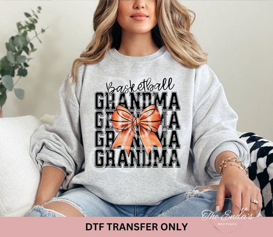 Basketball Stacked Grandma DTF Transfer