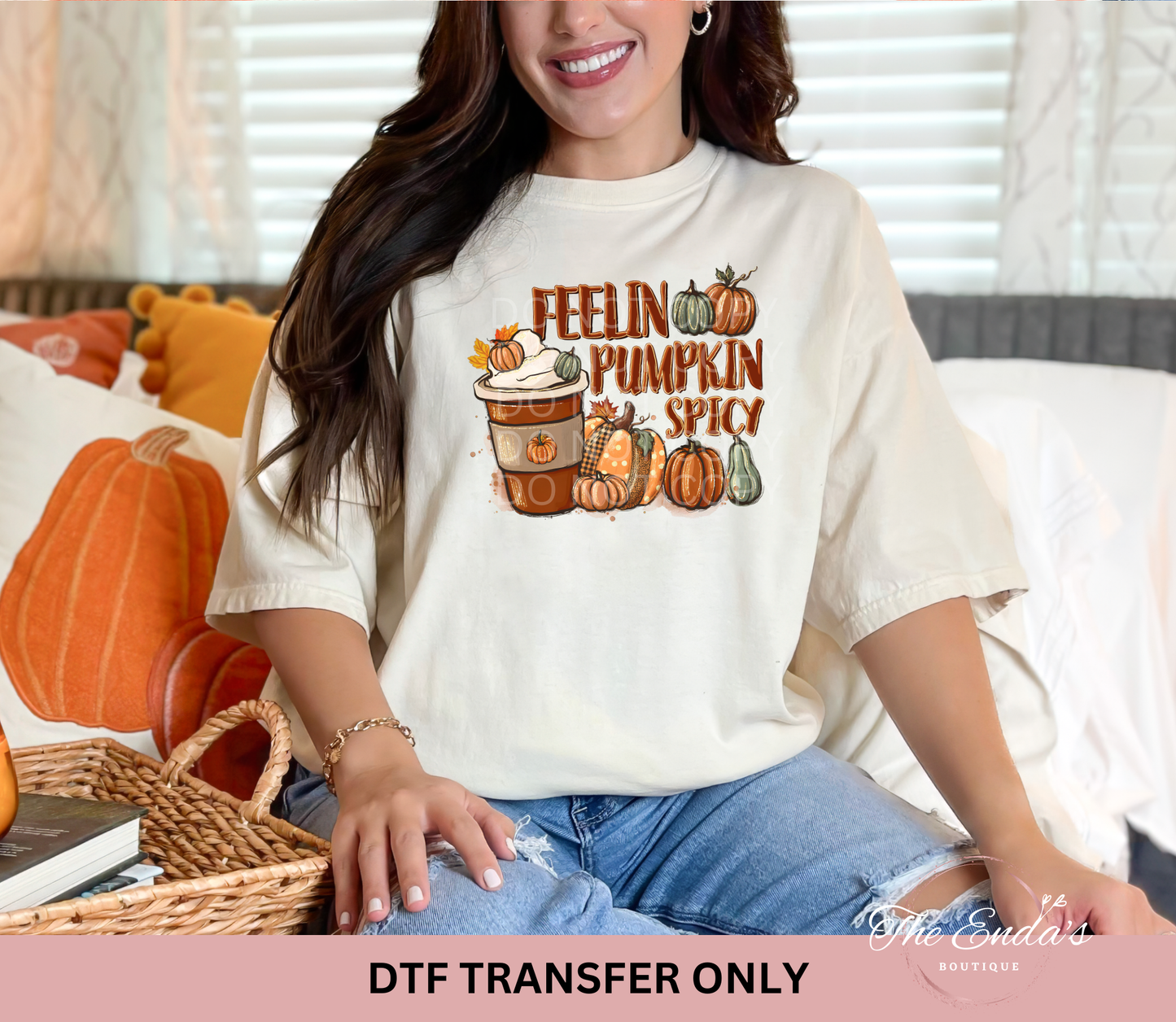 Feelin Pumpkin Spicy DTF Transfer