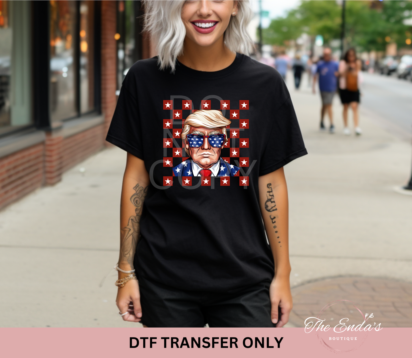 Trump Stars DTF Transfer