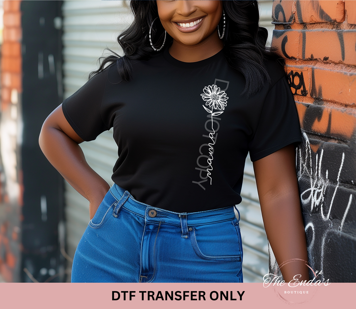 Mama Flower DTF Transfer