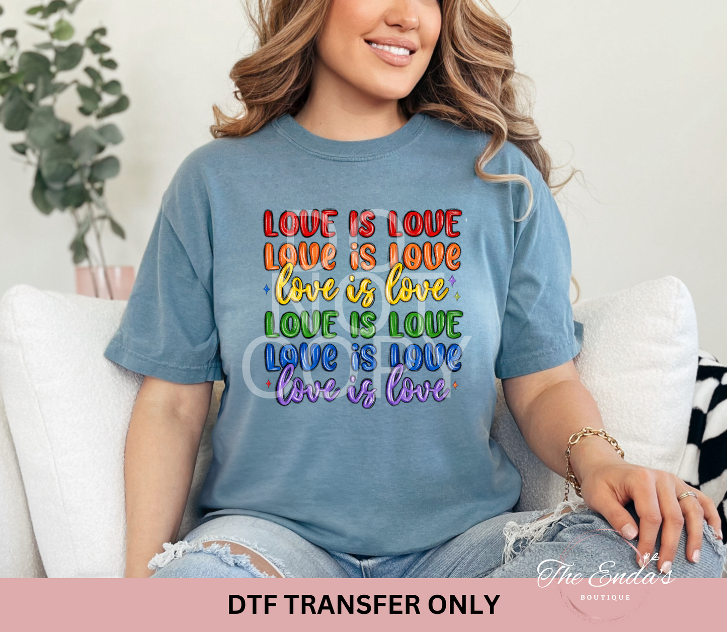 Love Is Love DTF Transfer